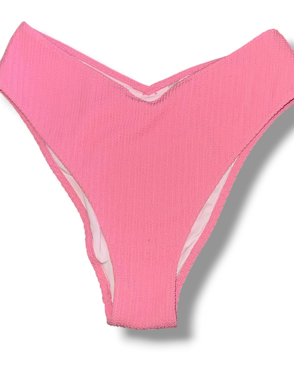 VS PINK ribbed high cut cheeky bikini bottoms